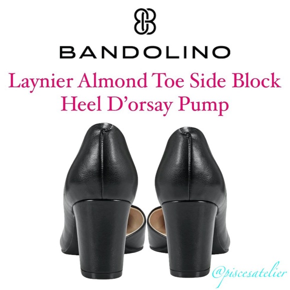Bandolino Laynier Almond Toe Side Block Heel D’orsay Pump in Black-Multi - Picture 10 of 14